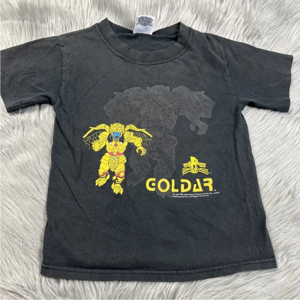Vintage 1993 Mighty Morphin Power Rangers Goldar Kids Youth T Shirt
